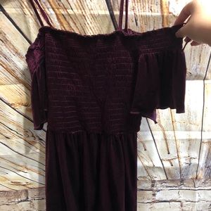 Purple vevlet dress